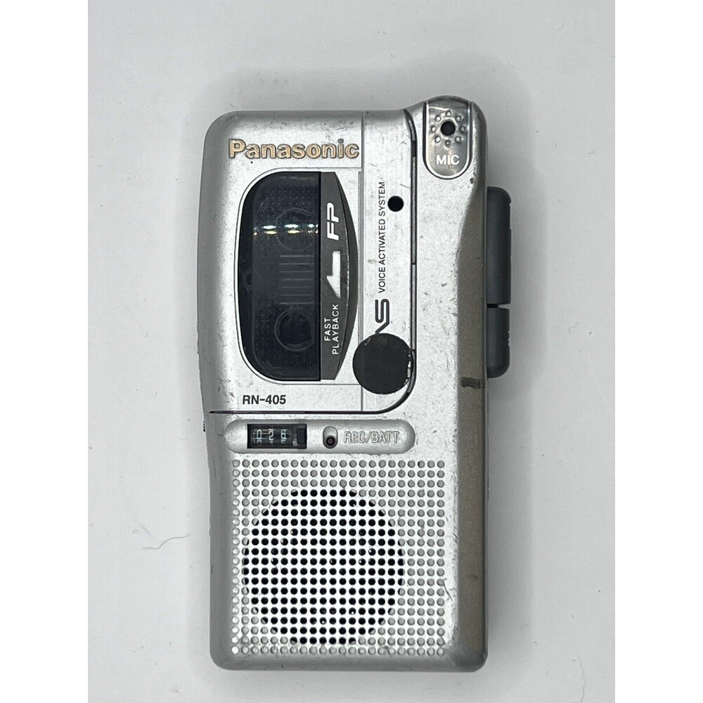 Panasonic RN-405 VAS Voice Activated System Handheld Cassette Recorder MC-60